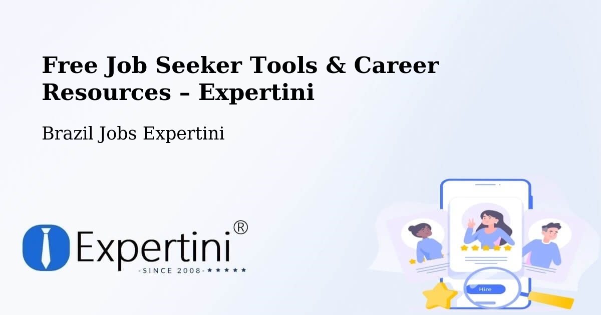 Free Job Seeker Tools & Career Resources – Contagem - Contagem, Brazil Jobs Expertini